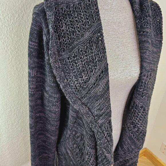 Indigo Sweaters - Indigo Crochet Cardigan Plus Size 2X